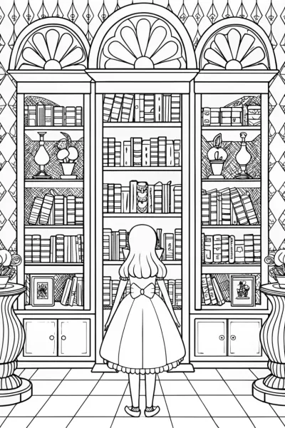 Alice in the magical library