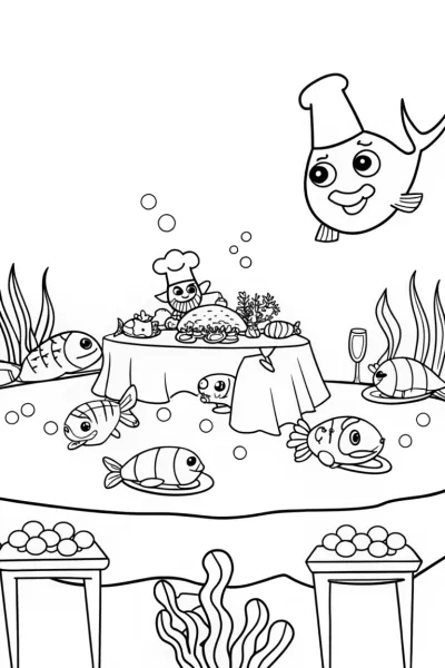 Thanksgiving feast under the sea