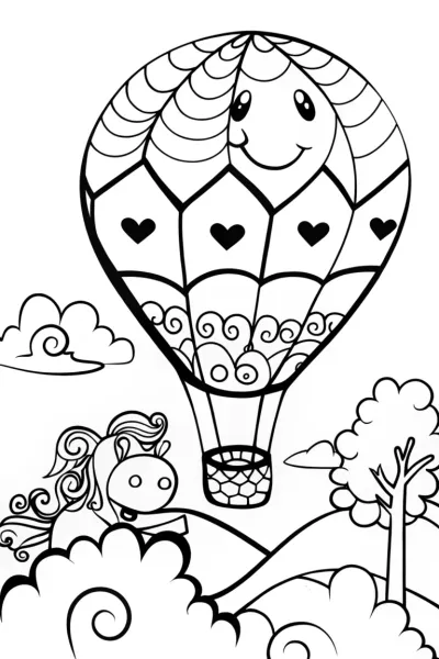 Avery’s Whimsical Adventure Coloring Page