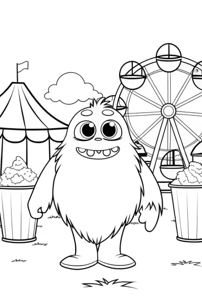 Monster at the quirky fairground