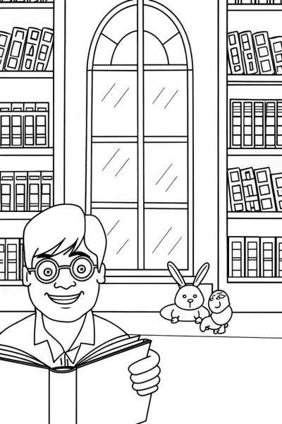 Hulk as a friendly librarian