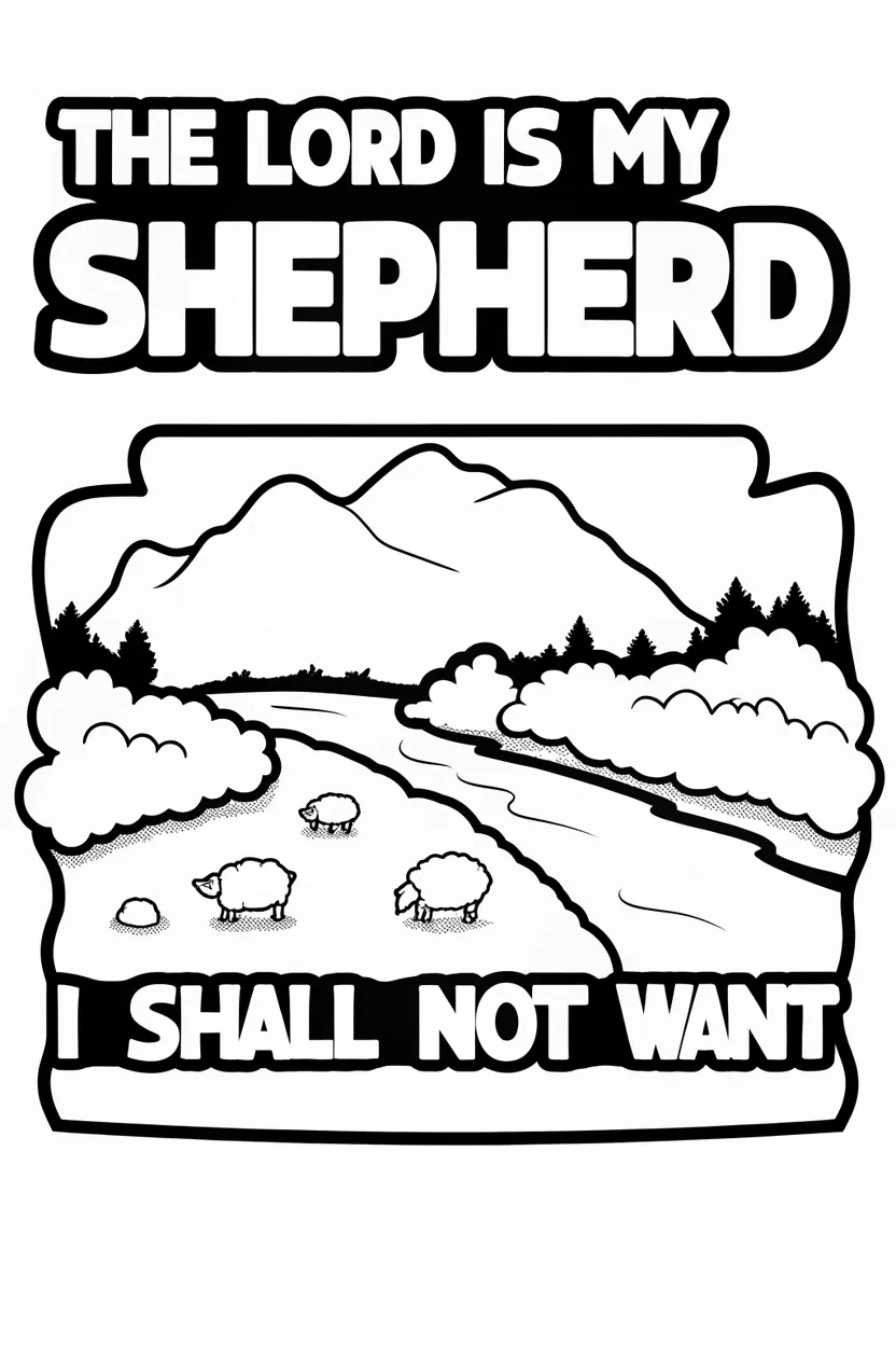 A graffiti style coloring page