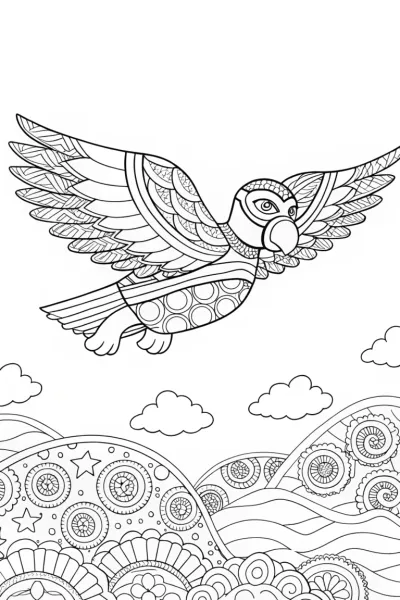 Super Pets’ Sidekicking Adventure Coloring Page