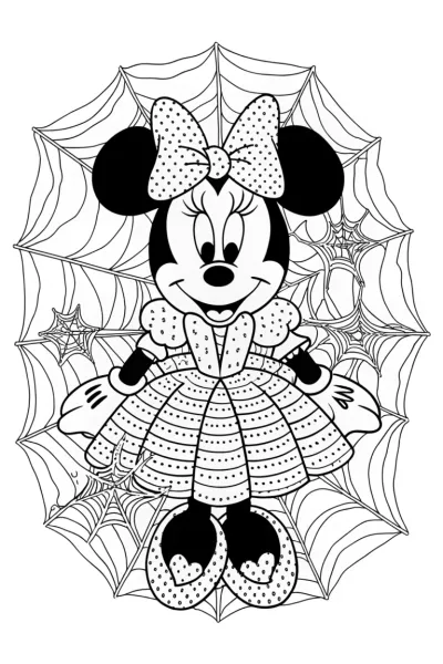 Minnie Mouse’s Halloween costume fun