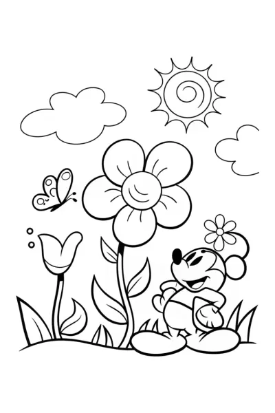 Mickey’s Colorful Adventure in the Garden