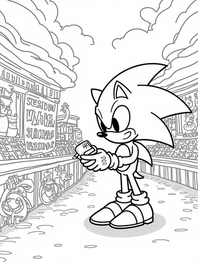 Super Sonic at the alien market