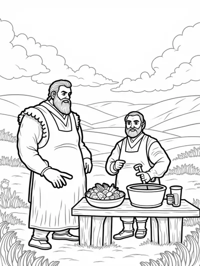 Giants preparing Thanksgiving feast