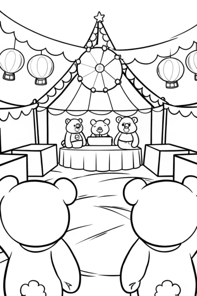 Care Bears at the Galactic Art Fair