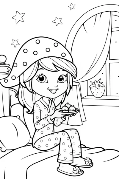 Strawberry Shortcake’s Berry Dream Coloring Page