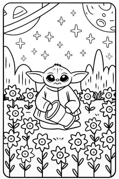 Baby Yoda’s Galactic Garden Adventure