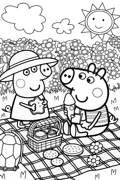 Peppa and George’s Fun Garden Picnic Adventure