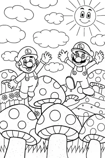 Mario and Luigi’s Colorful Mushroom Adventure