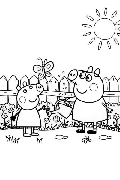 Peppa Pig’s colorful garden fun
