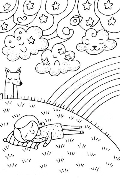 Rainbow of Dreams Coloring Page