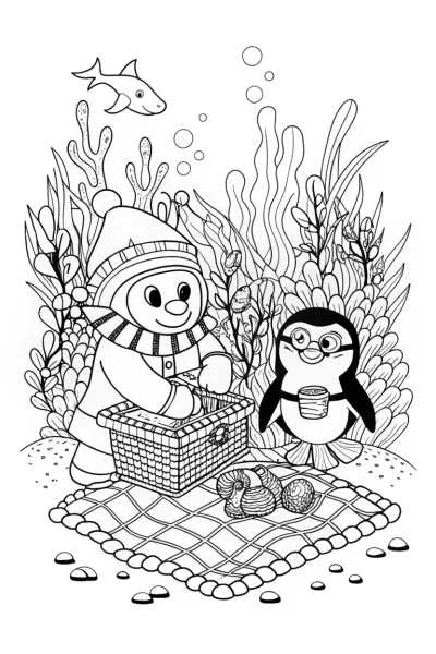 Octonauts Underwater Picnic Coloring Page