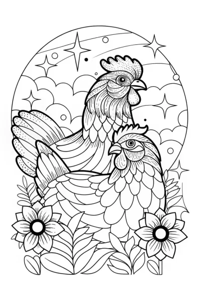 Chickens charting the stars