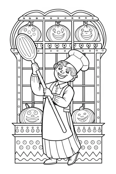 JJ’s Magical Cookbook Adventure Coloring Page