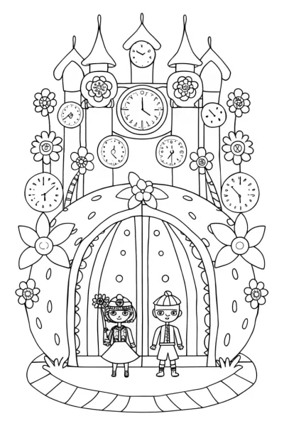 Strawberry Shortcake’s Berry Time Journey Coloring Page