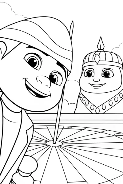 Lightning bolt racing the sundial