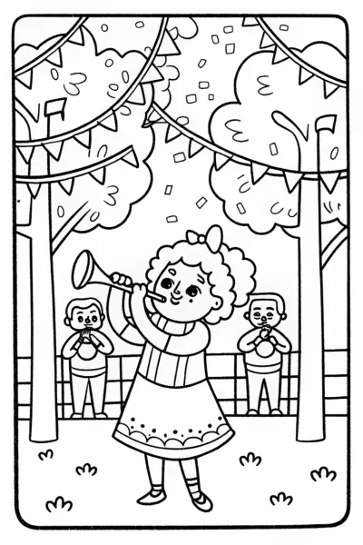 Mirabel’s Magical Music Festival Coloring Page