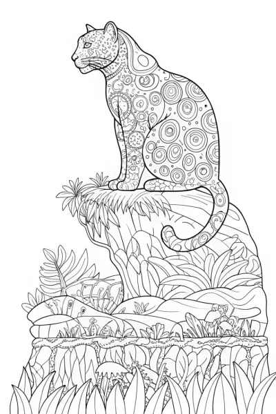 The Jungle Guardian Coloring Page
