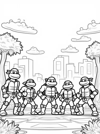Teenage Mutant Ninja Turtles stand tall