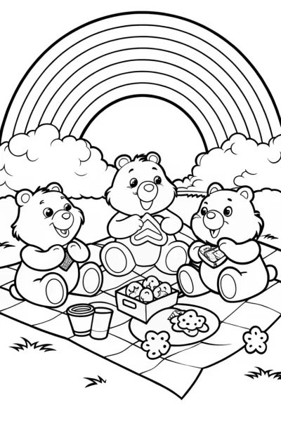 Care Bears Picnic Under the Rainbow