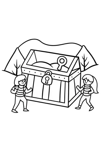 Rainbow High students treasure hunt