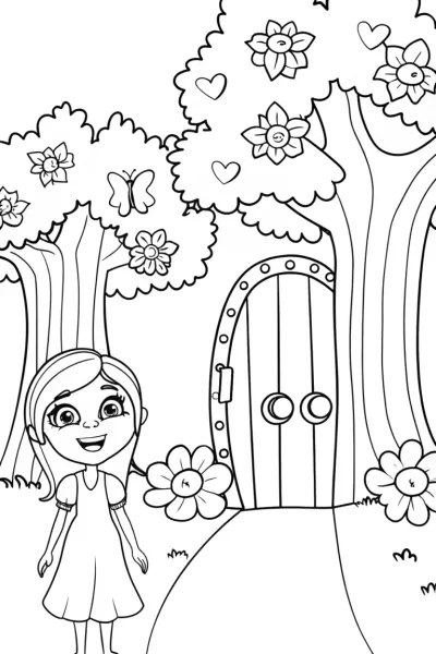 Mirabel’s Garden of Dreams Coloring Page