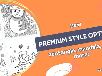 New coloring page styles!