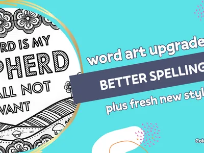 Word Art Upgrade: Better Spelling and Fresh Styles