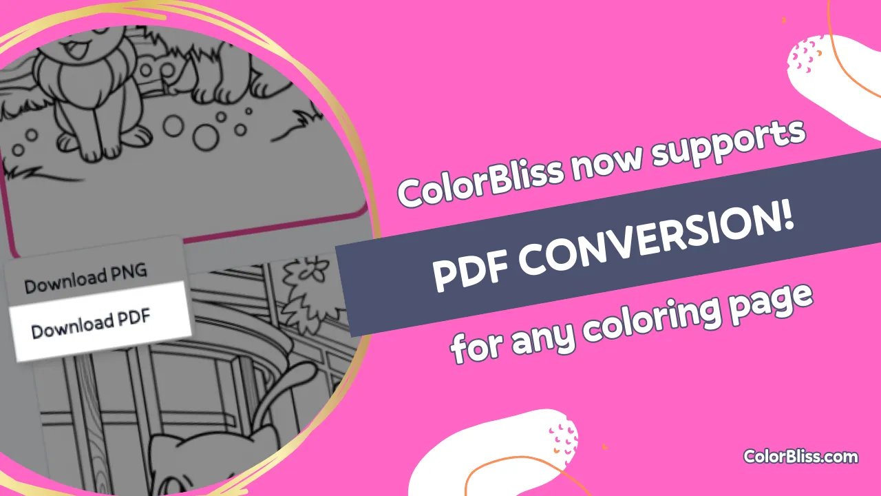 A coloring page of Download your coloring pages as PDFs