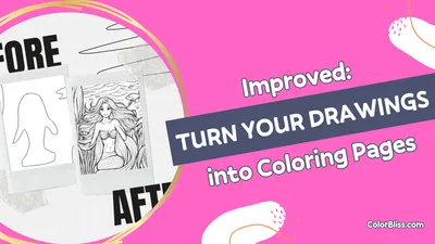 Turn you drawings into coloring pages