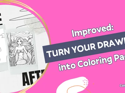 Turn you drawings into coloring pages