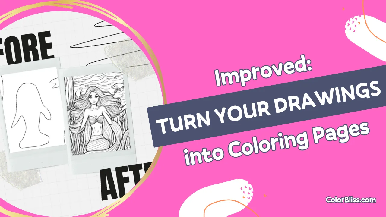 Turn you drawings into coloring pages