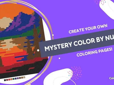 Make your own mystery color by number pages