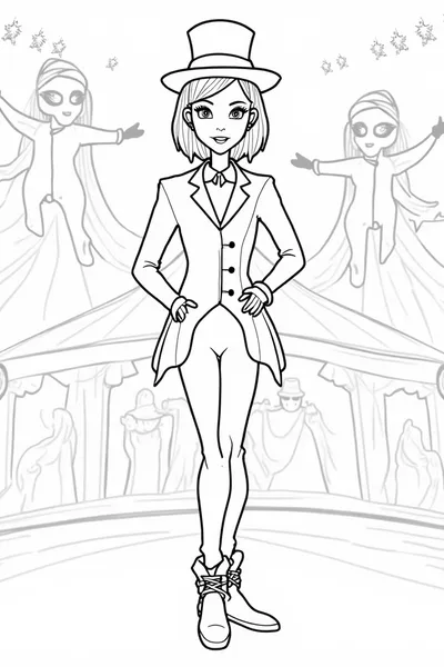 Wednesday Addams at the circus