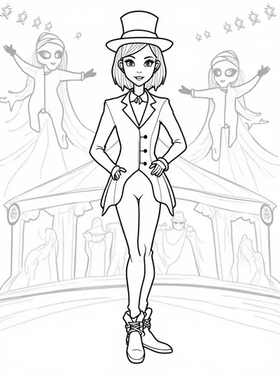 Wednesday Addams at the circus