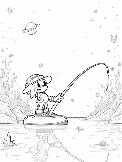 Super Sonic fishing in space
