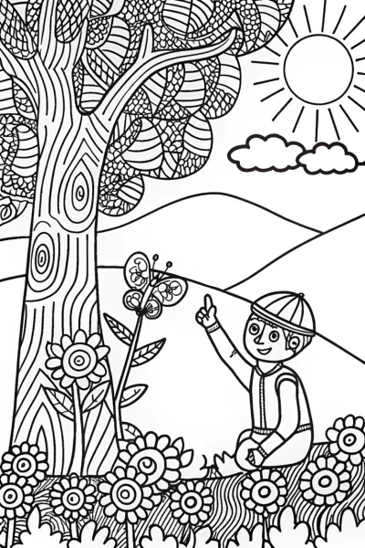 Blippi’s Eco Adventure Coloring Page