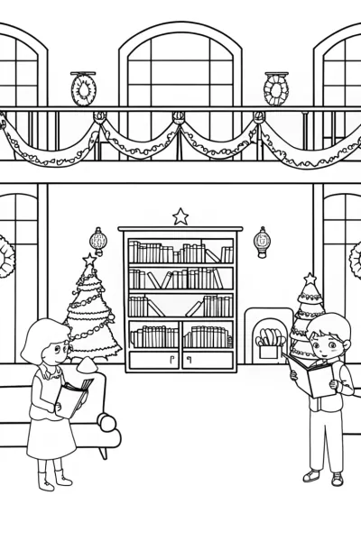 Christmas library adventure