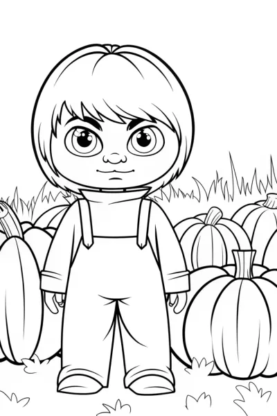 Creeper in the pumpkin patch