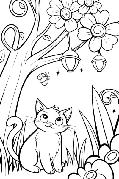 The Adventures of Whiskers in the Enchanted Garden