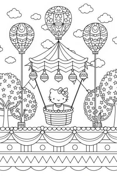 Hello Kitty at the balloon festival