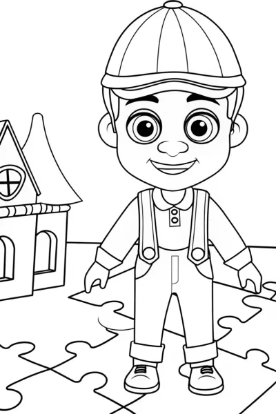 Blippi in puzzle land