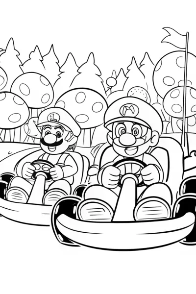 Mushroom Rally Adventure with Mario and Luigi