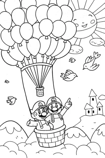 Mario and Luigi’s Colorful Balloon Ride