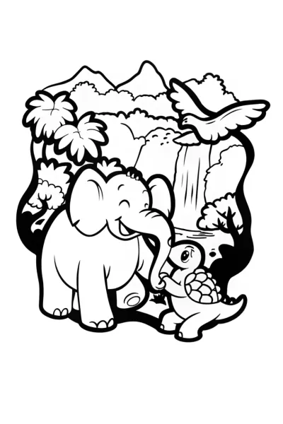 Godzilla’s Eco Adventure Coloring Page