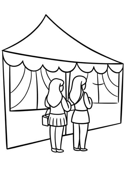 Rainbow High students at art fair