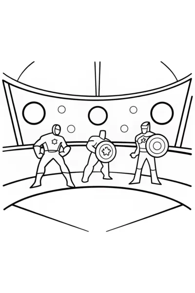 Avengers at the Galactic Sports Day